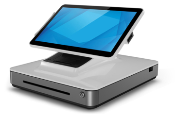Elo PayPoint, 33,8cm (13,3''), Projected Capacitive, SSD, VFD, Scanner, weiß