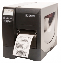 Zebra ZM400, 8 Punkte/mm (203dpi), Cutter, ZPL, Multi-IF, Printserver (Ethernet, WLAN)