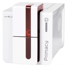 Evolis Primacy, einseitig, 12 Punkte/mm (300dpi), USB, Ethernet, Smart, Contactless, rot