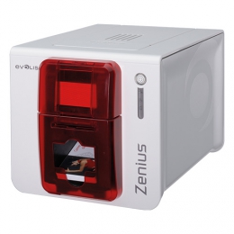 Evolis Zenius Classic Bundle, einseitig, 12 Punkte/mm (300dpi), USB, rot