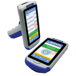 Joya Touch Plus Kit, 2D, BT (BLE), WLAN, NFC, Gun, Kit (USB), blau, grau, WEC 7