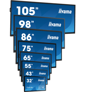 iiyama ProLite TW2424AS-B1, Projected Capacitive, 10 TP, Full HD, USB, USB-C, Ethernet, Android, schwarz