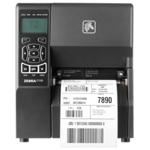Zebra ZT230, 12 Punkte/mm (300dpi), Peeler, Display, ZPLII, USB, RS232, Ethernet