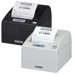 Citizen CT-S4000, USB, RS232, 8 Punkte/mm (203dpi), Cutter, weiß