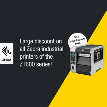 Large discount on  all Zebra industrial  printers of the  ZT600 series!