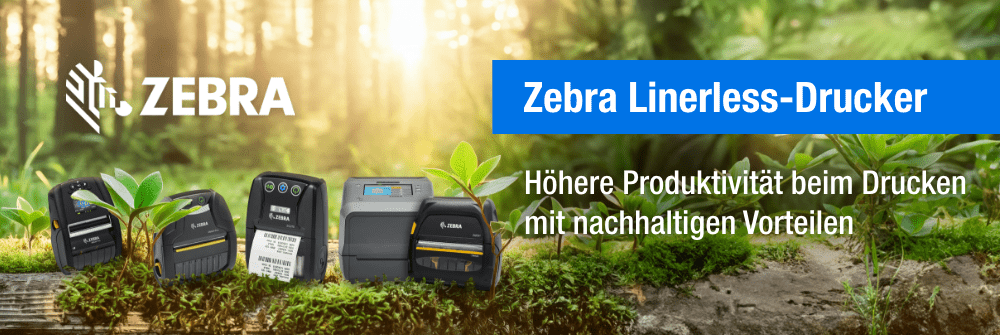 Zebra Linerless Drucker Höhere Produktivität beim Drucken mit nachhaltigen Vorteilen
