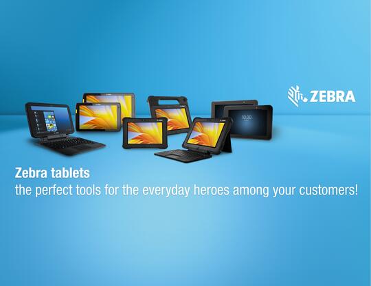 Zebra tablets – the perfect tools for the everyday heroes among your customers! 